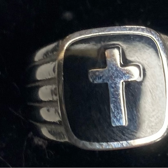 Cross unisex ring - Picture 1 of 1